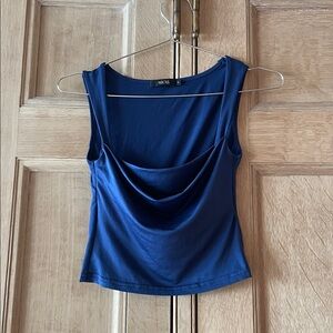 Beautiful Navy Micas Top, Size S